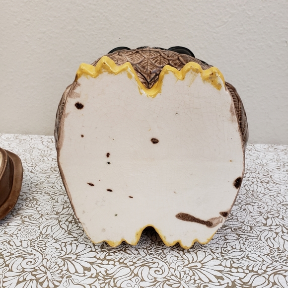 Vintage 1979 Pansy Ceramic Brown Owl Cooki… - Picture 10 of 12